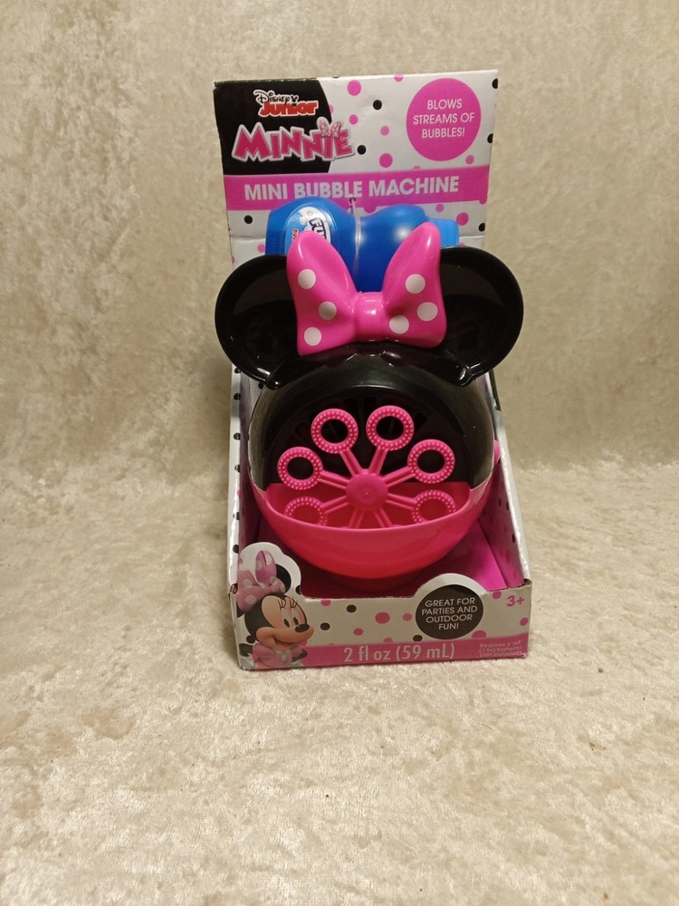 Minnie Mouse Mini Bubble Machine 2 oz Bubbles/ Disney junior