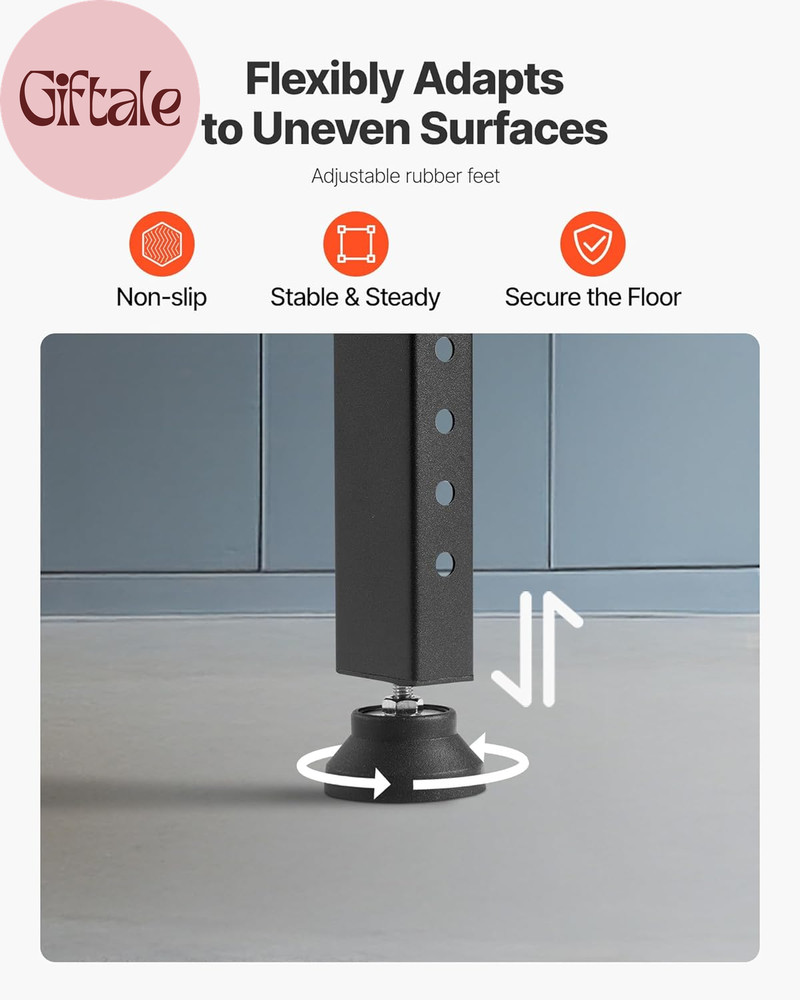 Adjustable Workbench, 2000 Lbs Capacity, 61 X 20-Inch Heavy Duty Work Bench with