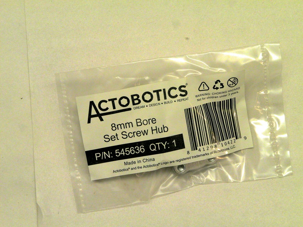 Actobotics 8mm bore set screw hub 545636