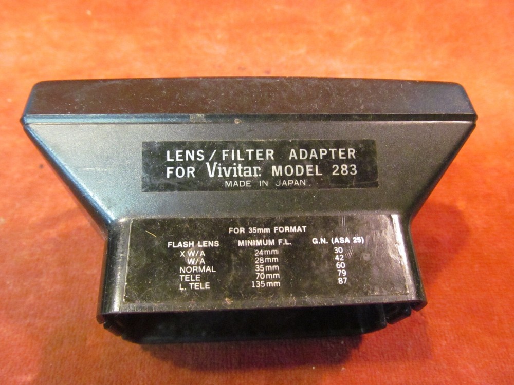VIVITAR 283 FLASH LENS FILTER ADAPTER