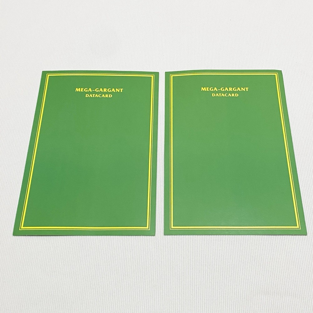 Mega-Gargant Datacard Sheet Warhammer 40k Orks Games Workshop 1991 x2