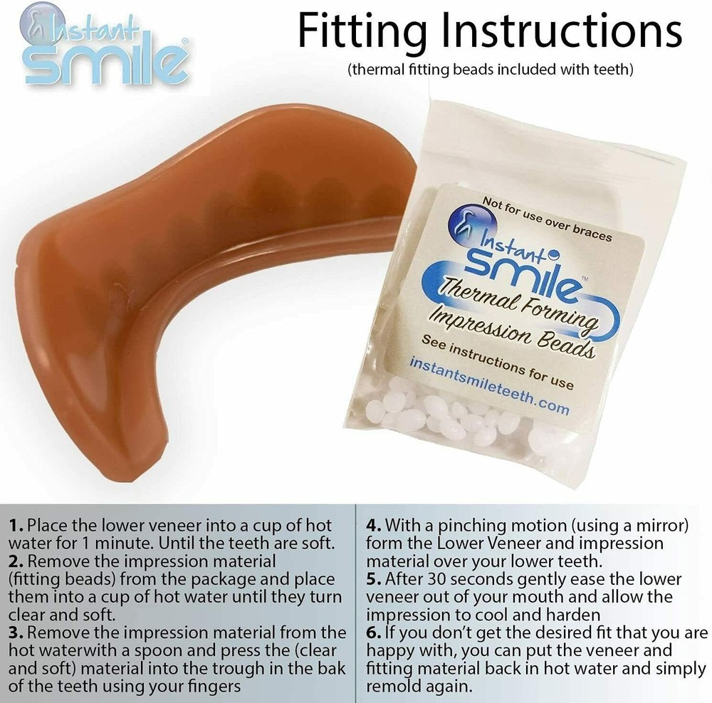 Instant Smile Comfort Fit Flexible Lower Teeth