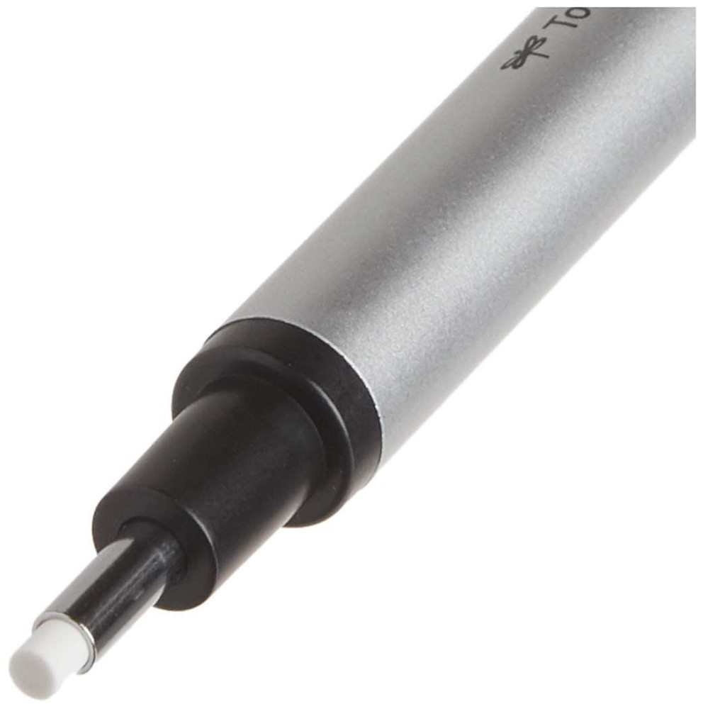 Tombow Mono Zero Eraser, Round 2.3mm Tip, Silver