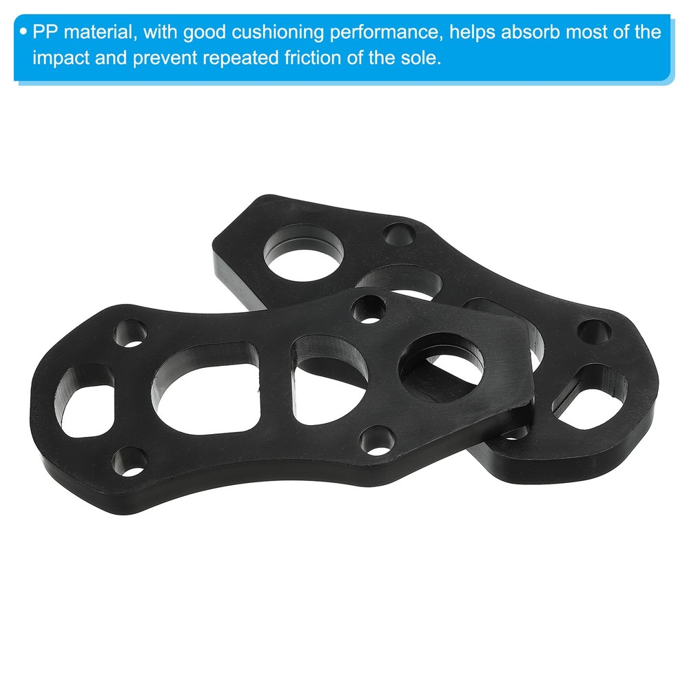 3/8"(10mm) Skateboard Riser Pads, 10Pcs Riser Pads Angle Shock Pads, Black