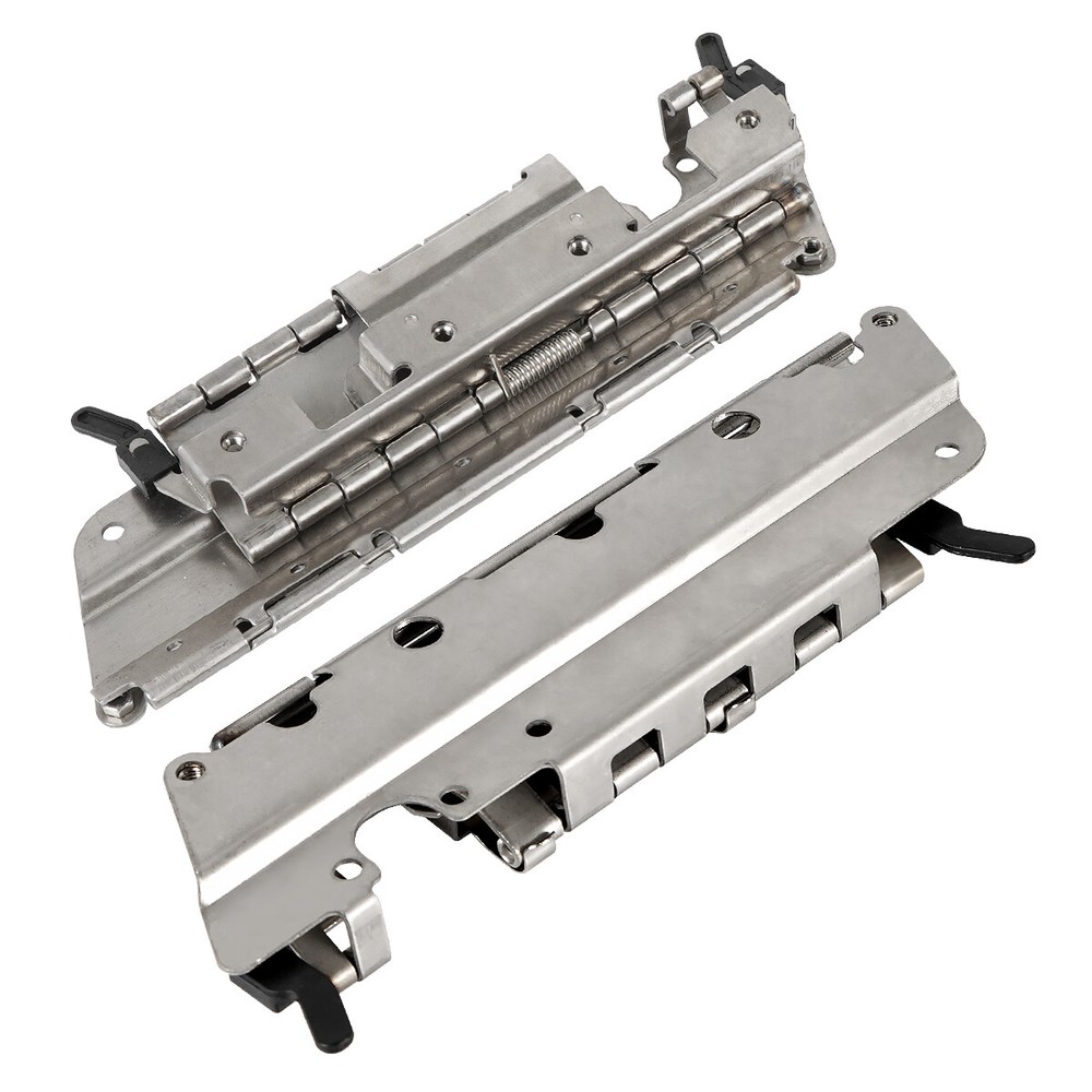 Chrome Saddle Bag Latch Lids Hardware Hinge Lock Kit For Harley Touring 1993-13