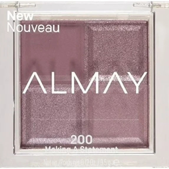 2X Almay Shadow Squad, Quad Eyeshadow Palette - 200 - Making A Statement 2 PACK