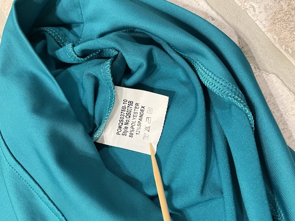DEOLAX Golf 1/4 Zip Mens 2XL Turquoise Pullover Performance Stretch Comfort NWT