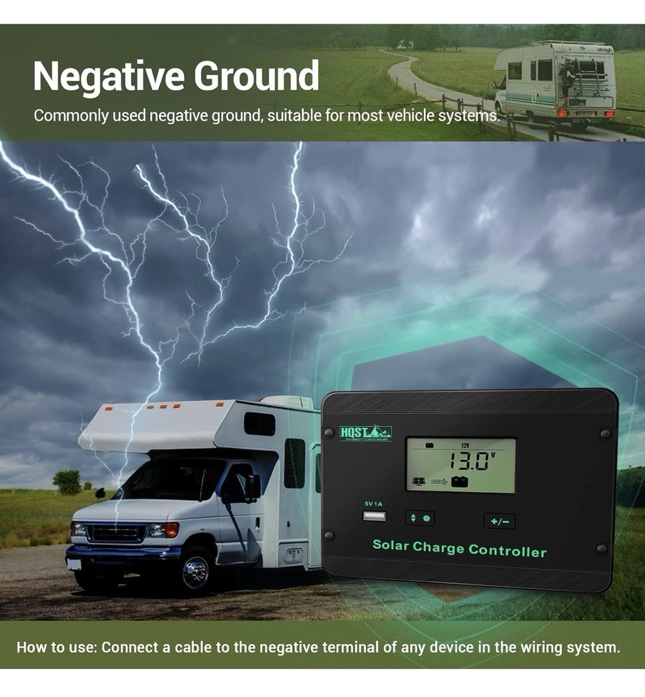 HQST 30A PWM Solar Charge Controller