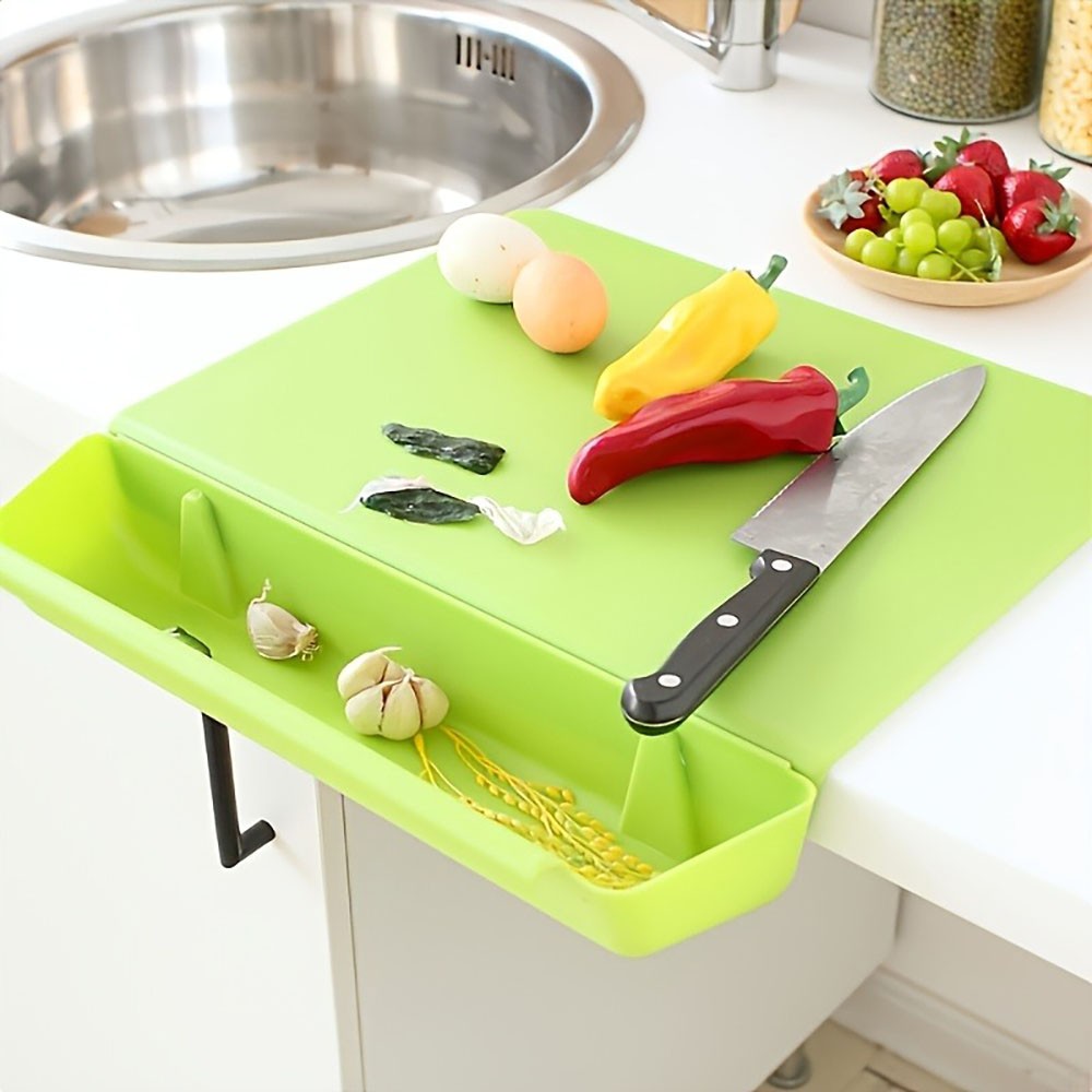 Portable Kitchen Cutting Board Non Slip fits Small Large Kitchen Countertop Use