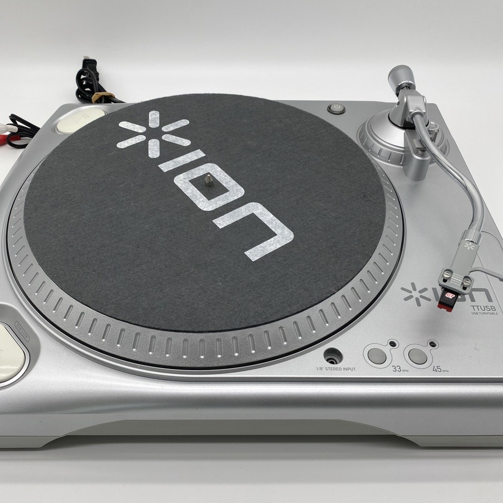 ION TTUSB USB Turntable Record Player RCA & USB Fully Tested