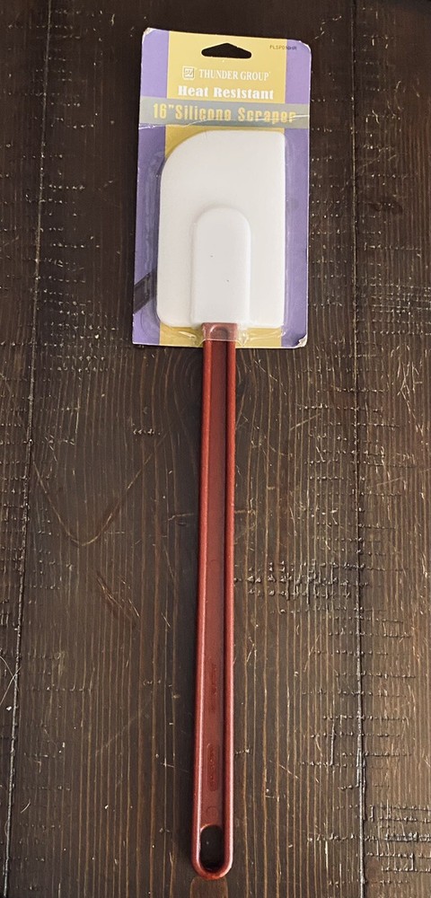 Thunder Group 16" Silicone Scraper, Heat Resistant White 16" Silicone Scraper