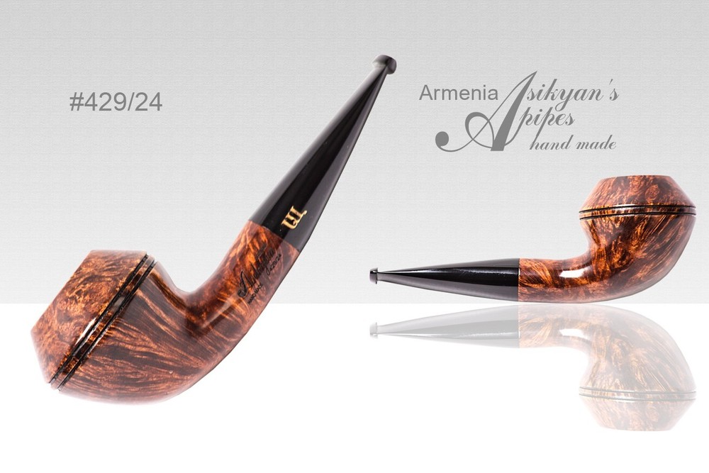 Asikyan Pipe #429/24  Rhodesian Smooth Hand Made