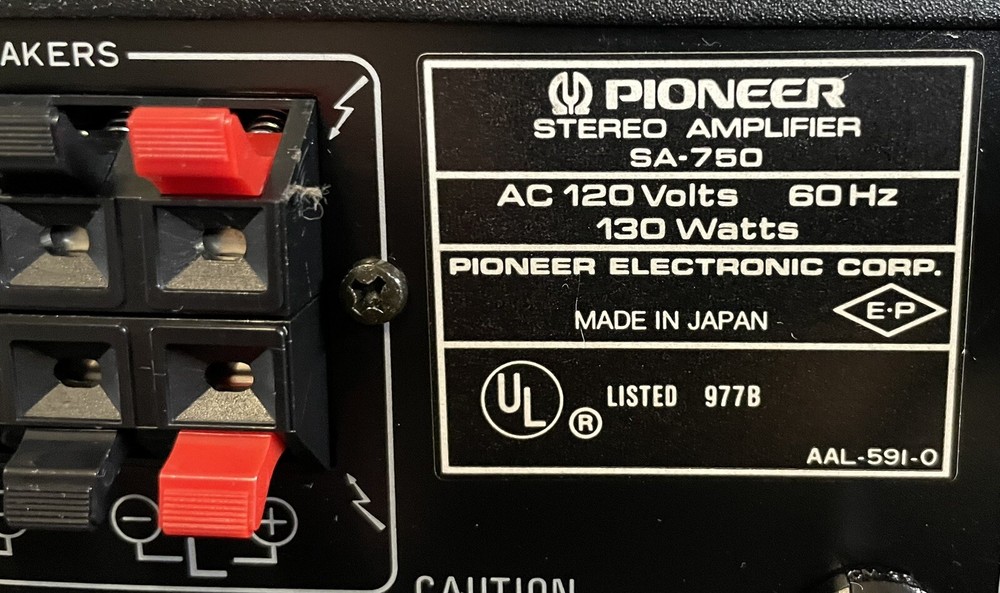 Pioneer SA-750 Amp/Tuner Combo