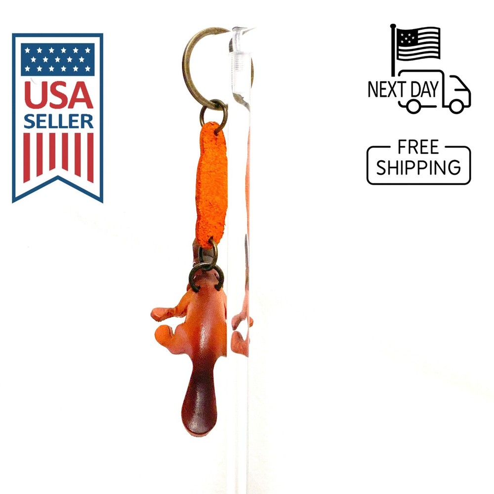 Platypus Handmade Leather Keyring
