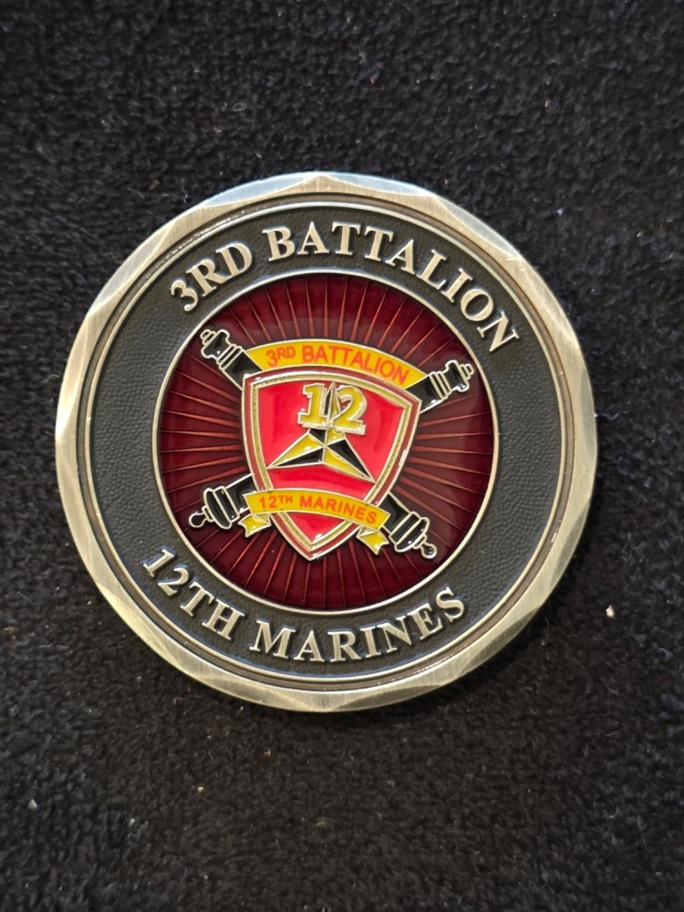 3rd Battalion 12th Marines USMC  Challenge Coin