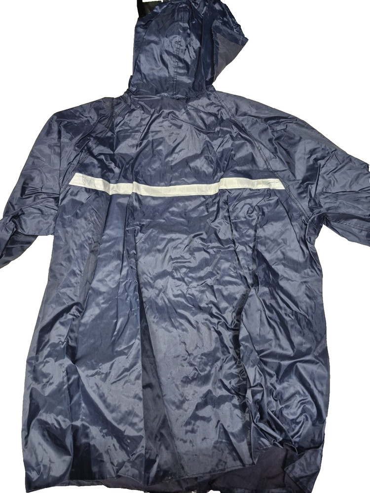 🌧️ Waterproof Rain Suit 3XL Blue Jacket + Pants Used