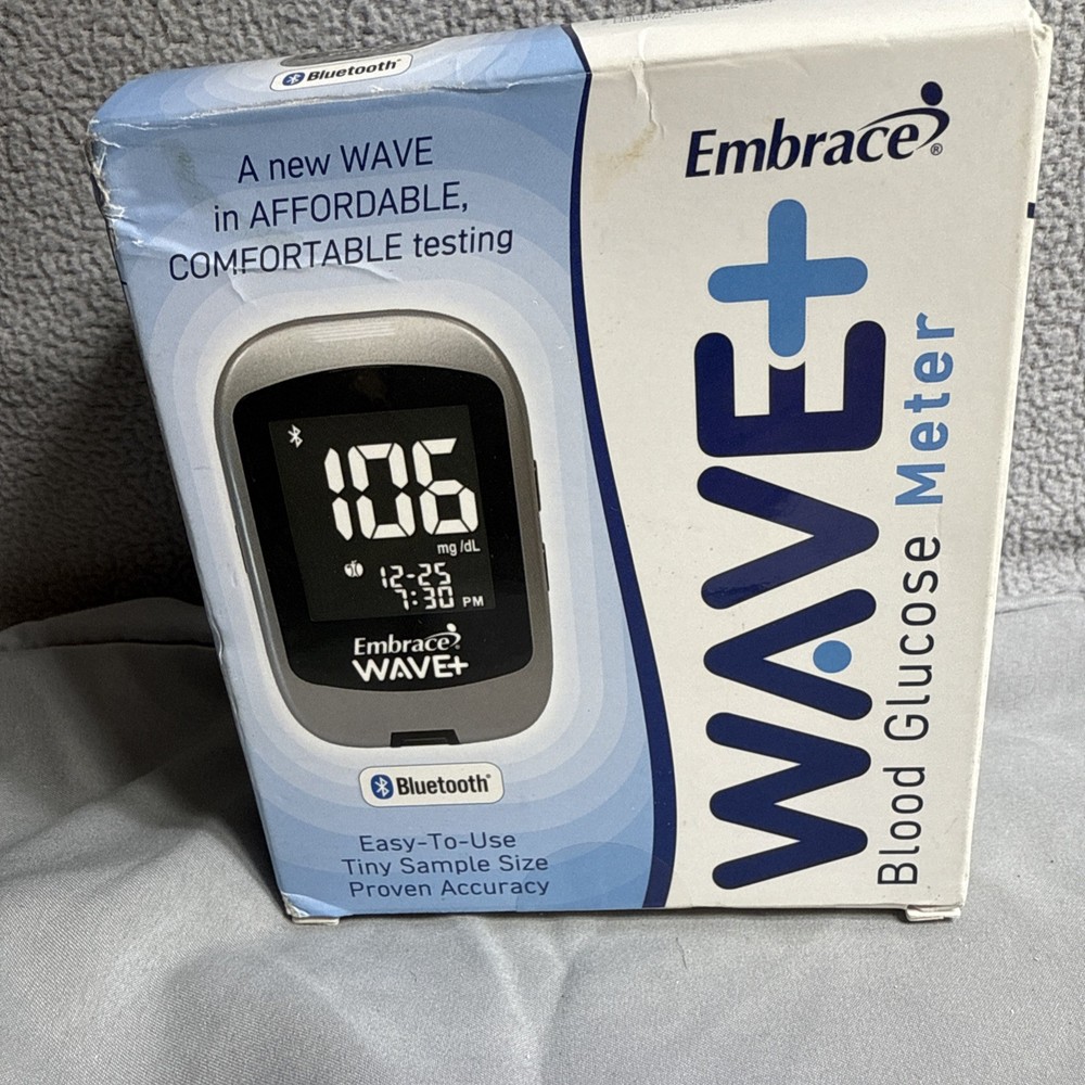 Embrace WAVE+ Bluetooth Diabetes Testing Kit