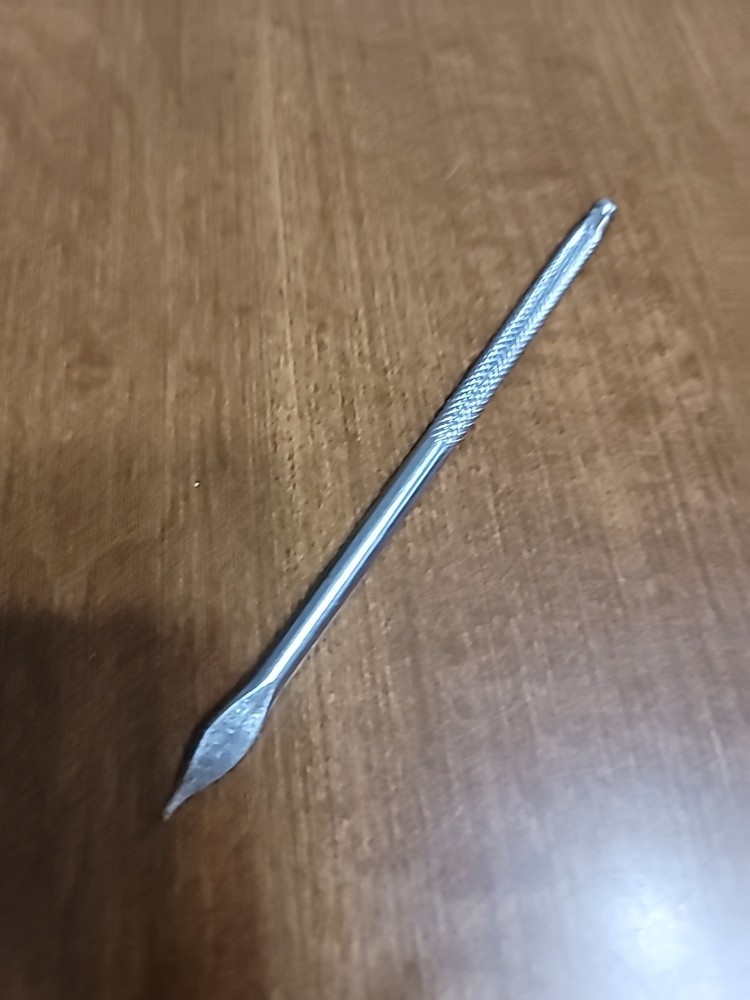 Vintage Silvertone Etched Nut Picker