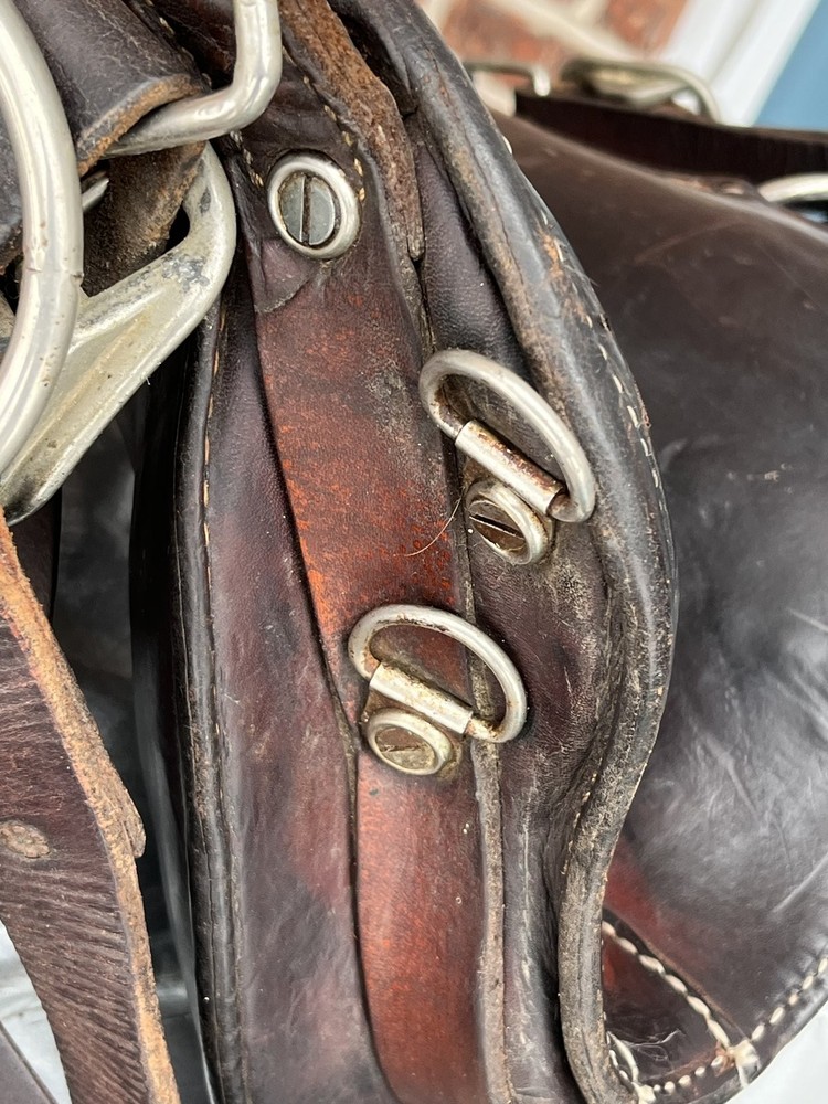 WW2 US Cavalry McClellan Saddle Leather Original Stirrups 1942