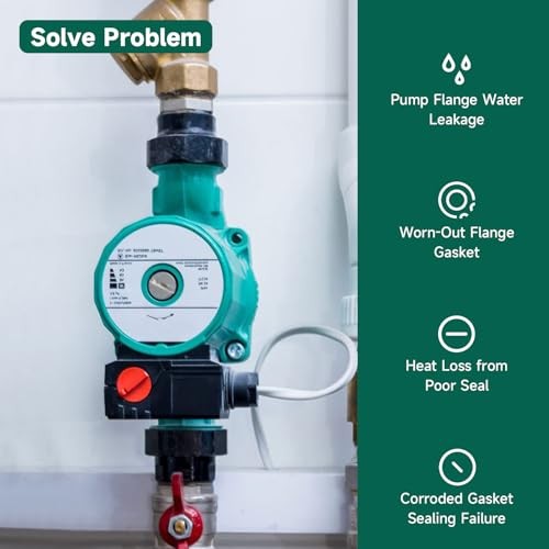 10 Pcs Flange Gasket Seals Replacement Assembly Pump Flange Gasket Compatible