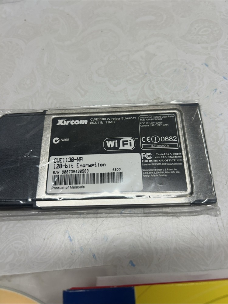 Xircom Wireless Ethernet Adapter Card CWE-1130