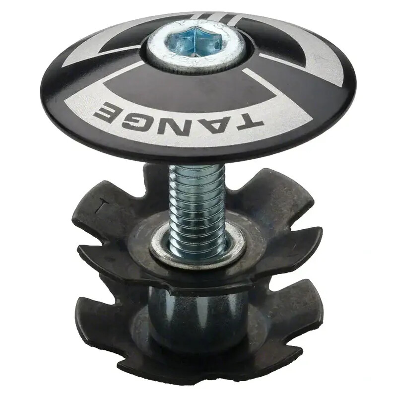 Tange - Headset Stem Top Cap, M6 Bolt and Starnut For 1" Threadless