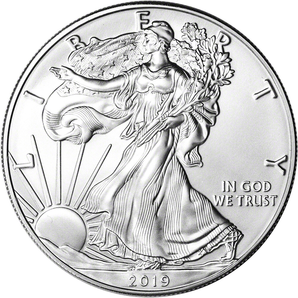 2019 American Silver Eagle 1 oz $1 - BU