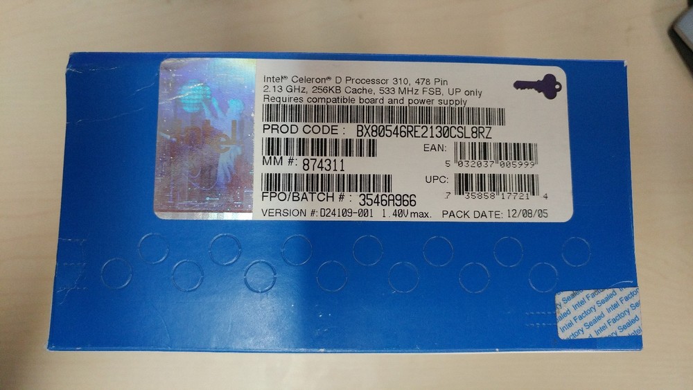 Intel Celeron D 310 2.13 GHz (BX80546RE2130C) Processor