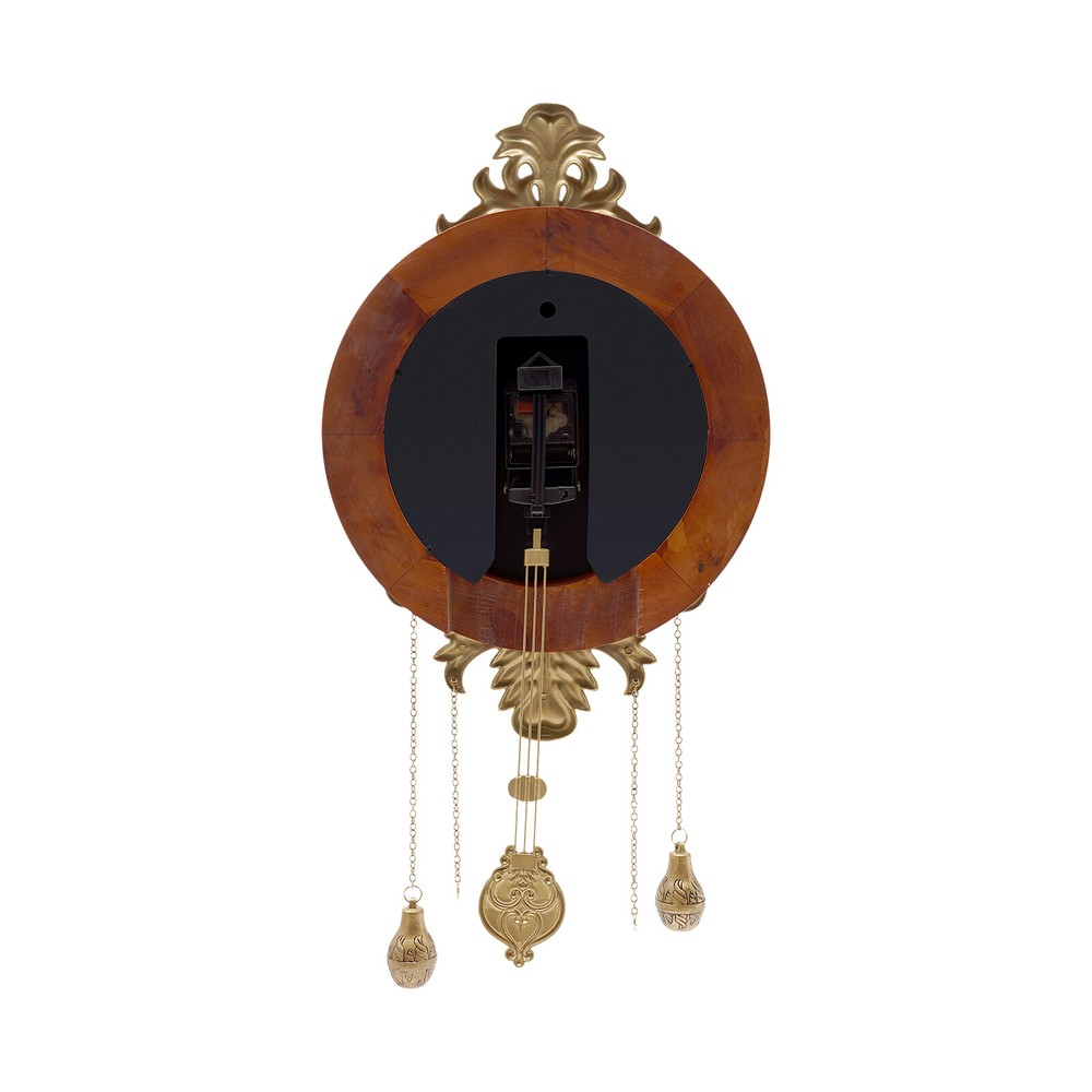 Retro Swinging Pendulum Wall Clock Vintage Wood Processing Wall Clock Wall Decor