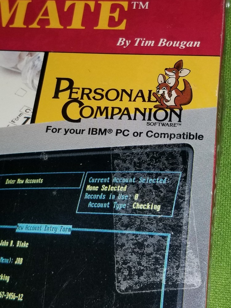 Check Mate SEALED 3.5 Disk Personal Companion PC IBM Software