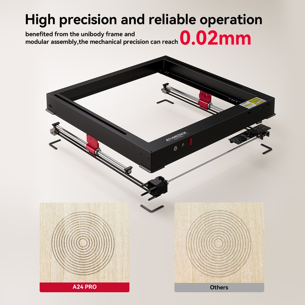 ATOMSTACK A24 PRO 120W Laser Engraver 24W Output Laser Engraving Cutting Machine