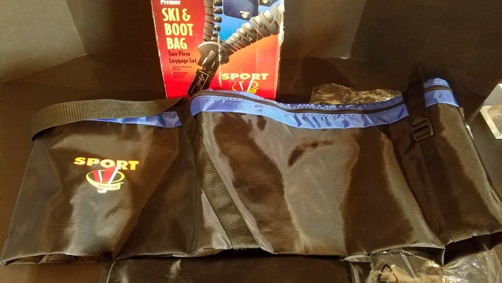 NEW IN BOX Vintage Premier Valise Ski & Boot Bag Set