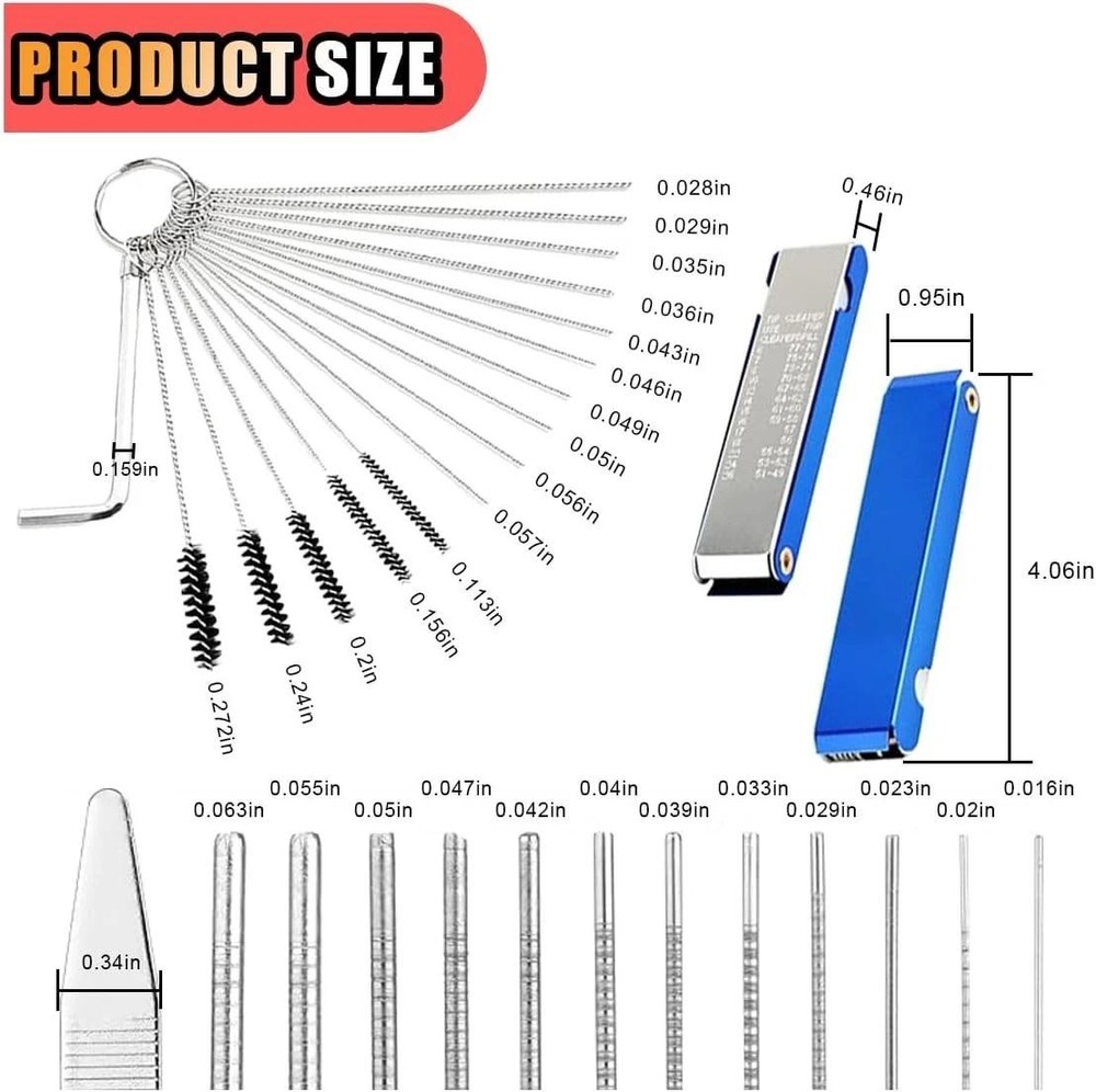 Torch Tip Cleaner, Welding Nozzle Tip Cleaner, Carburetor Cleaner Tools Accessor