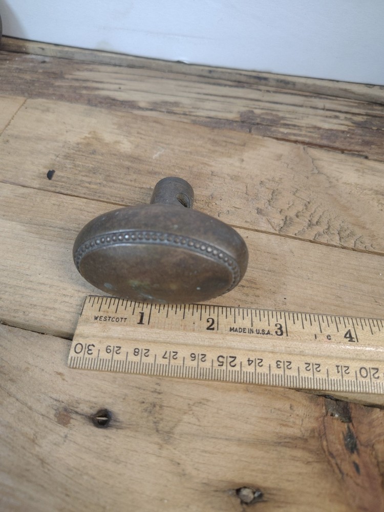 Egg Shaped Antique Brass Door Knob (Knob Only) Replacement Project Decor