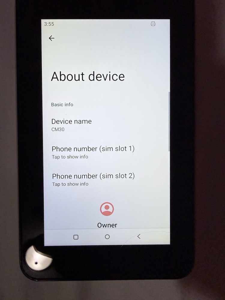 Android Smart POS Payment Terminal Model CM30