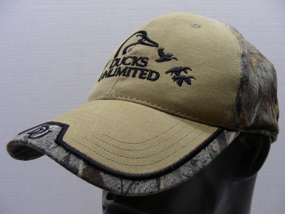 DUCKS UNLIMITED - One Size Adjustable STRAPBACK Baseball Cap Hat!