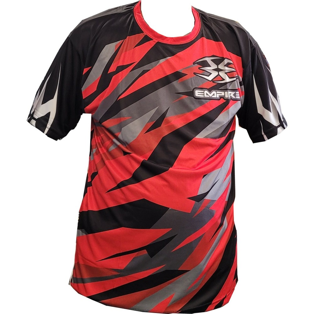 Empire Stupid Soft Tech Shirt - Red / Black - Medium - Paintball