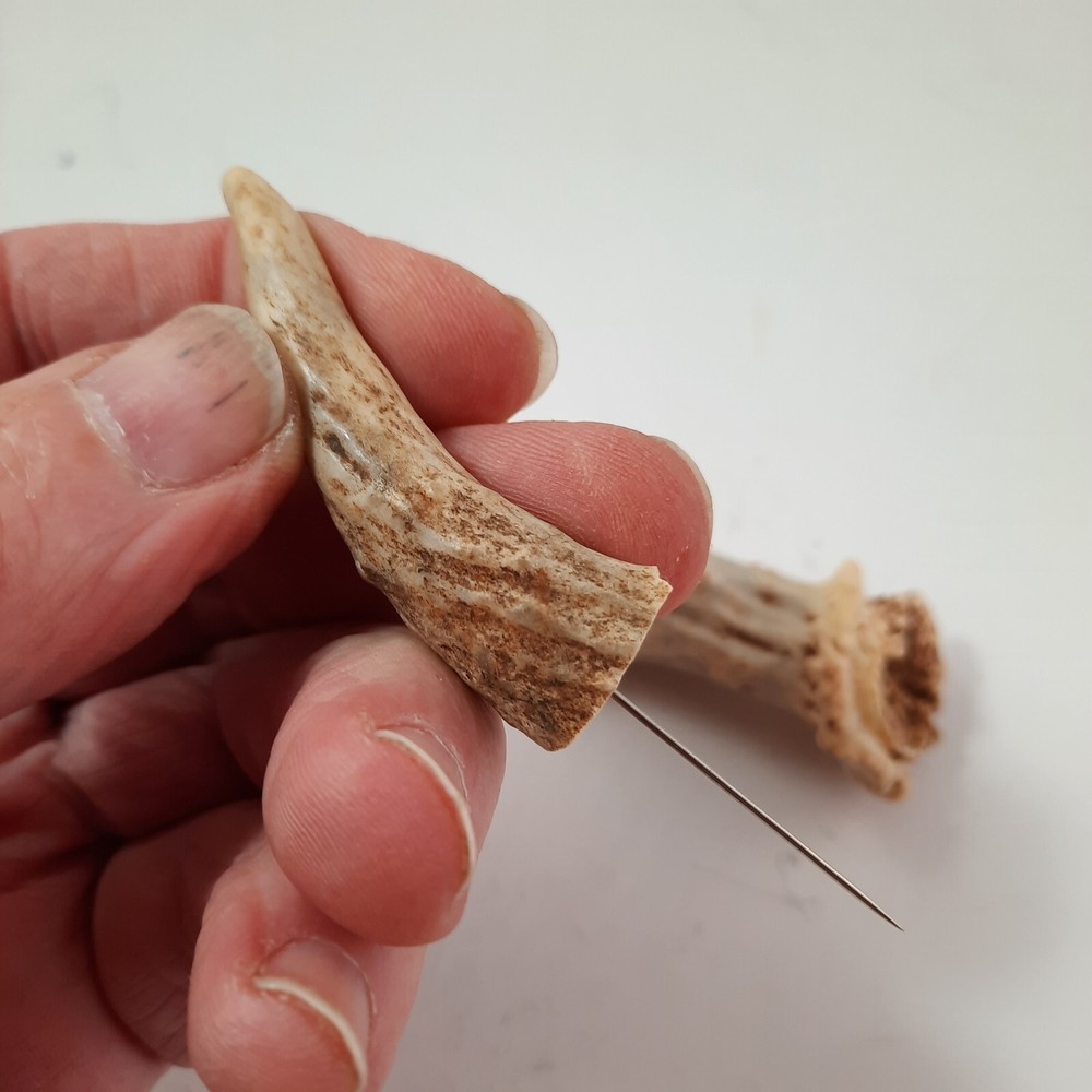2 Whitetail Antler Dubbing Needle Fly Tying Tools