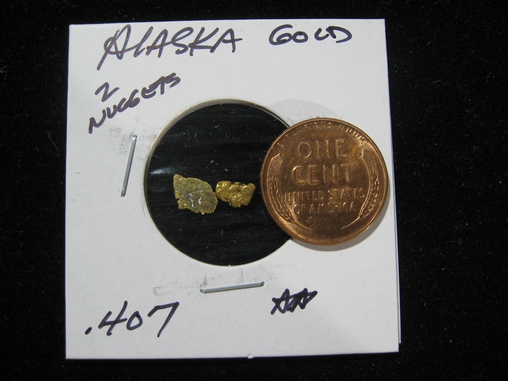 ALASKA GOLD TWO NUGGET .407 GRAM