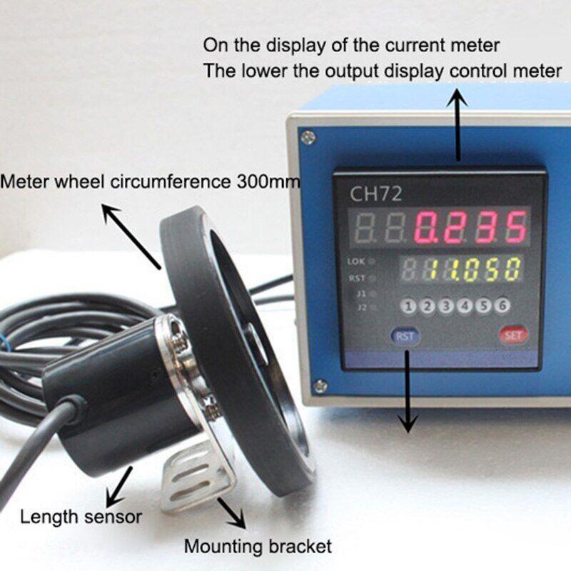 Electronic Encoder Digital Length Counter Meter Wheel Roll Length Measur Meter