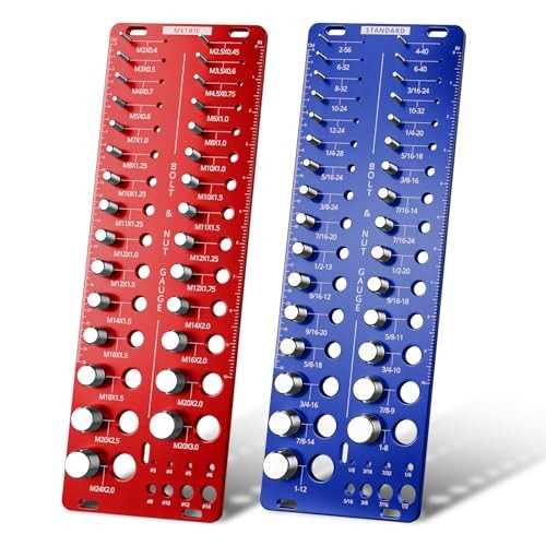 76 Thread Checker, Nut and Bolt Thread Checker Standard and Metric, Thread