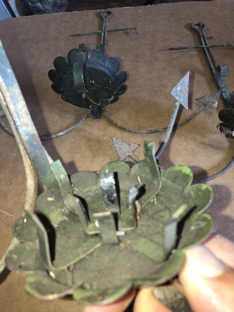 Vintage c.1900 single arm Nautical candelabra