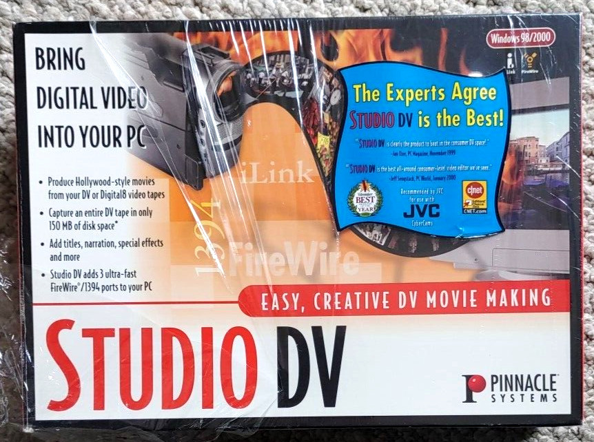 Pinnacle Studio DV Pro Editing Software Windows 98 2000 NEW OPEN BOX