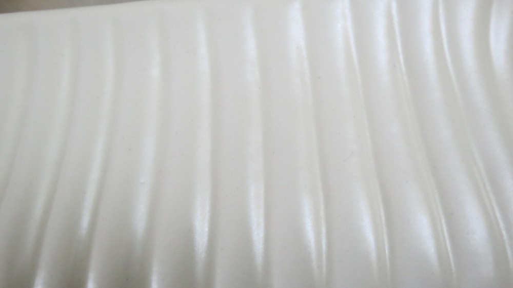 Haeger White Vintage rectangle planter ribs
