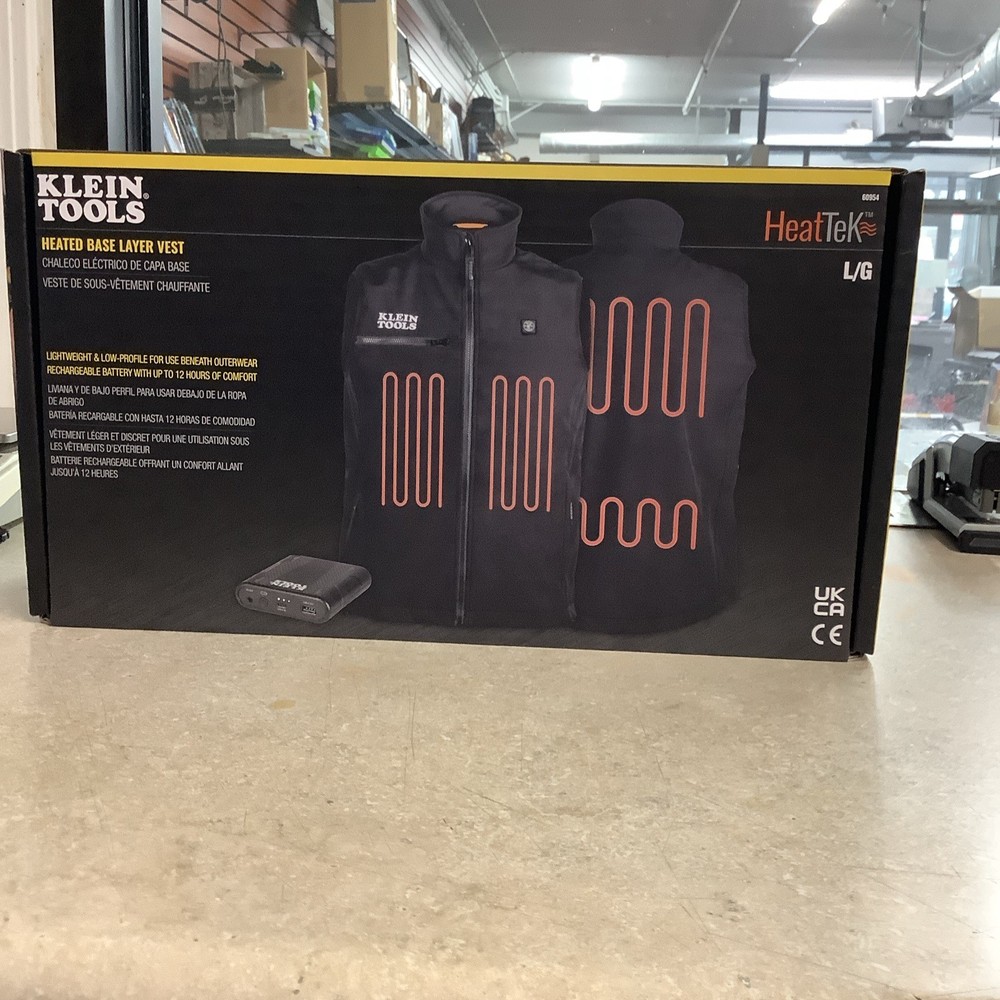 Klein Tools 60954 Heated Base Layer Vest, Large