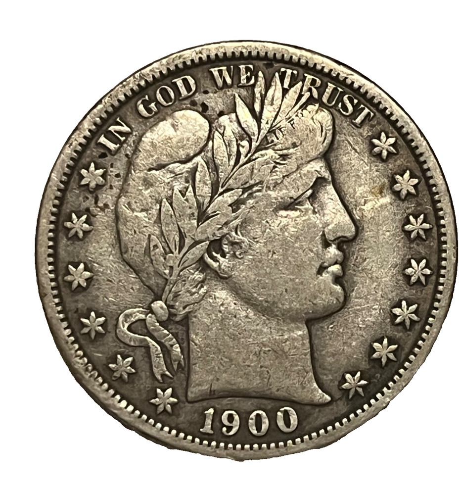 1900-s Barber Half dollar , very Fine