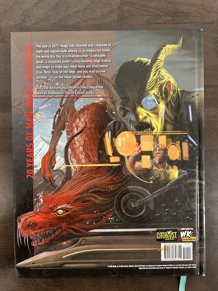 Catalyst Game Labs - Shadowrun: Core Rulebook - 20th Anniversary Edition - VG+