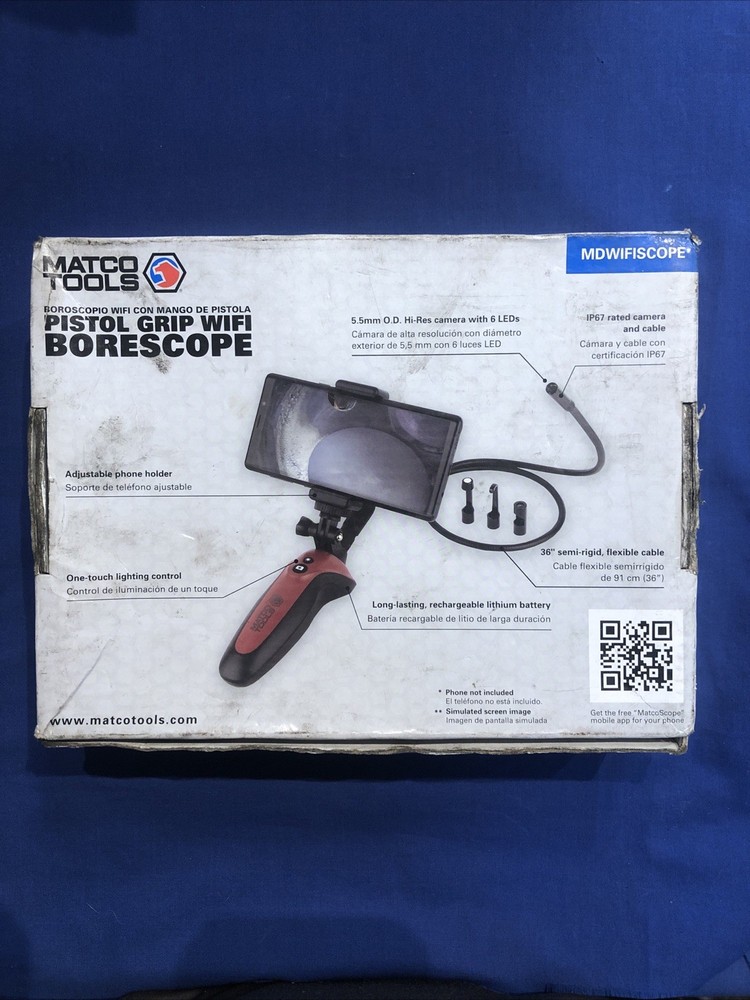 Marco Tools Pistol Grip Wifi Borescope