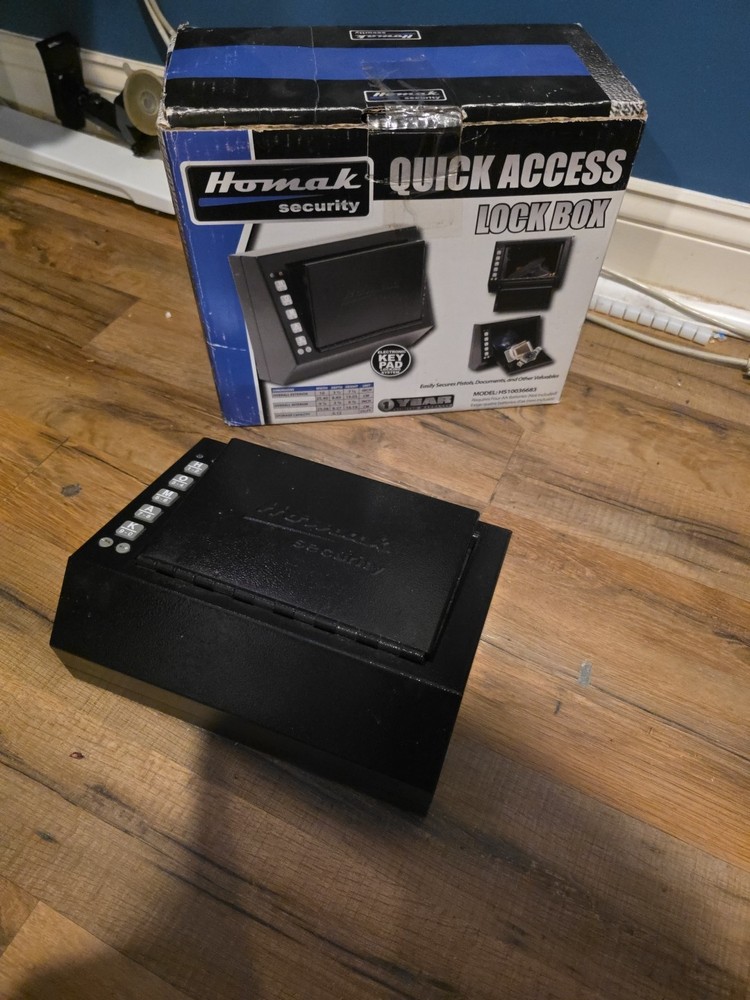 Homak Security Quick Access, Lock Box / Pistol Box HS10036683