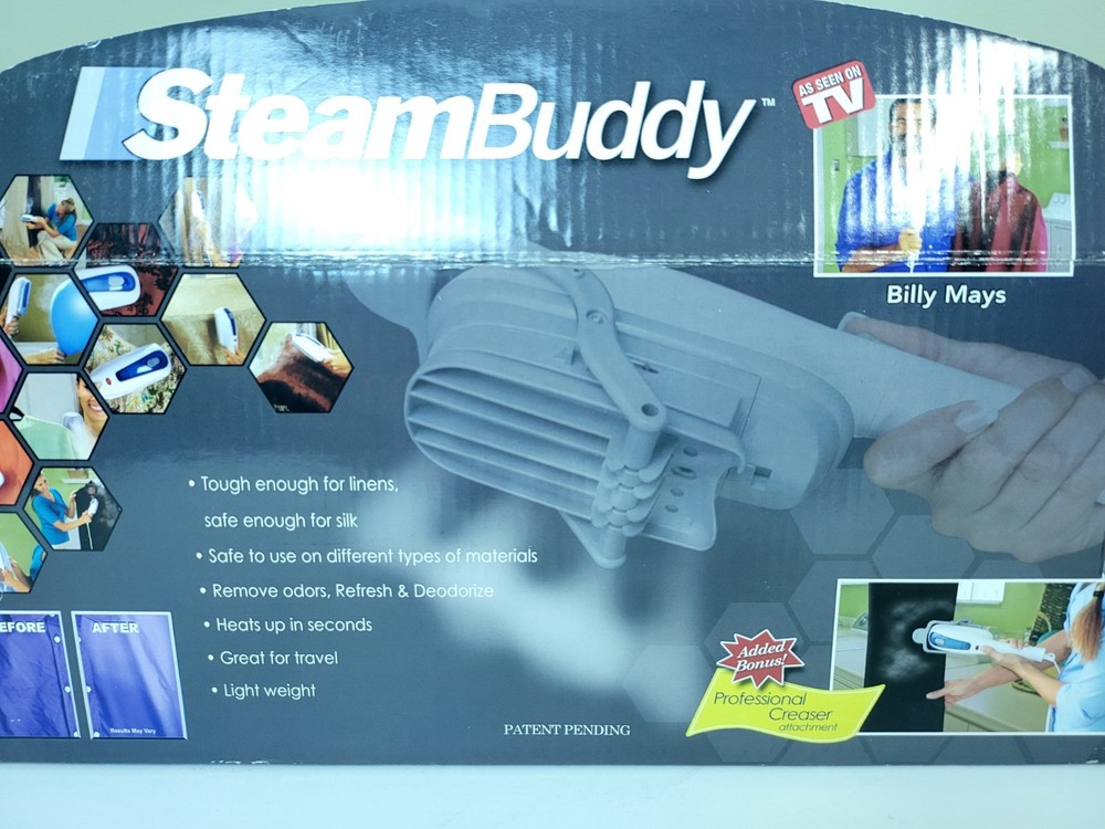 Steam Buddy Convenient Multi-Use Steamer Use on All Fabrics